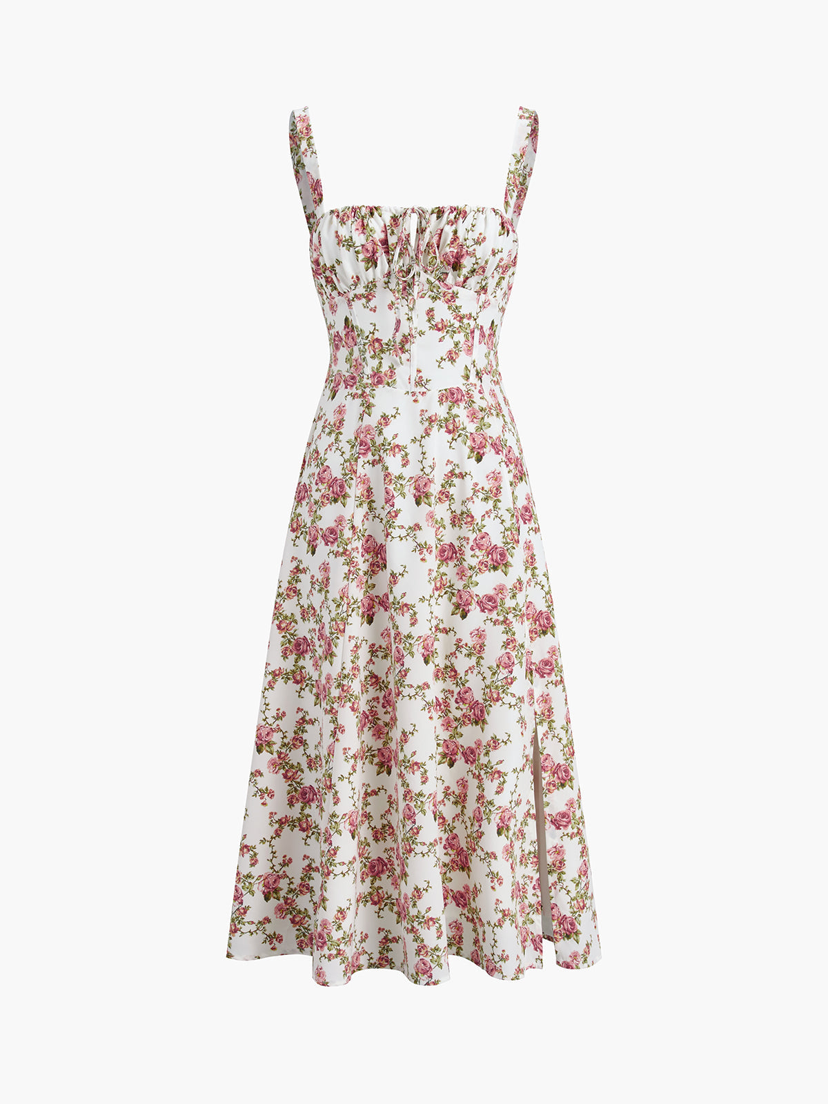 Women's sleeveless floral midi sundress