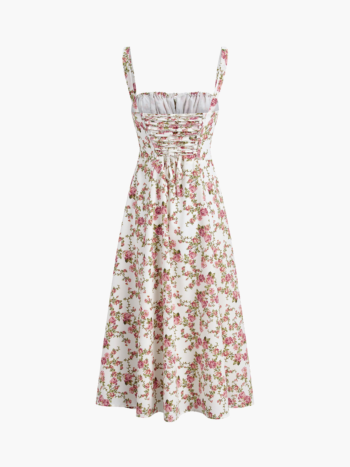Women's sleeveless floral midi sundress