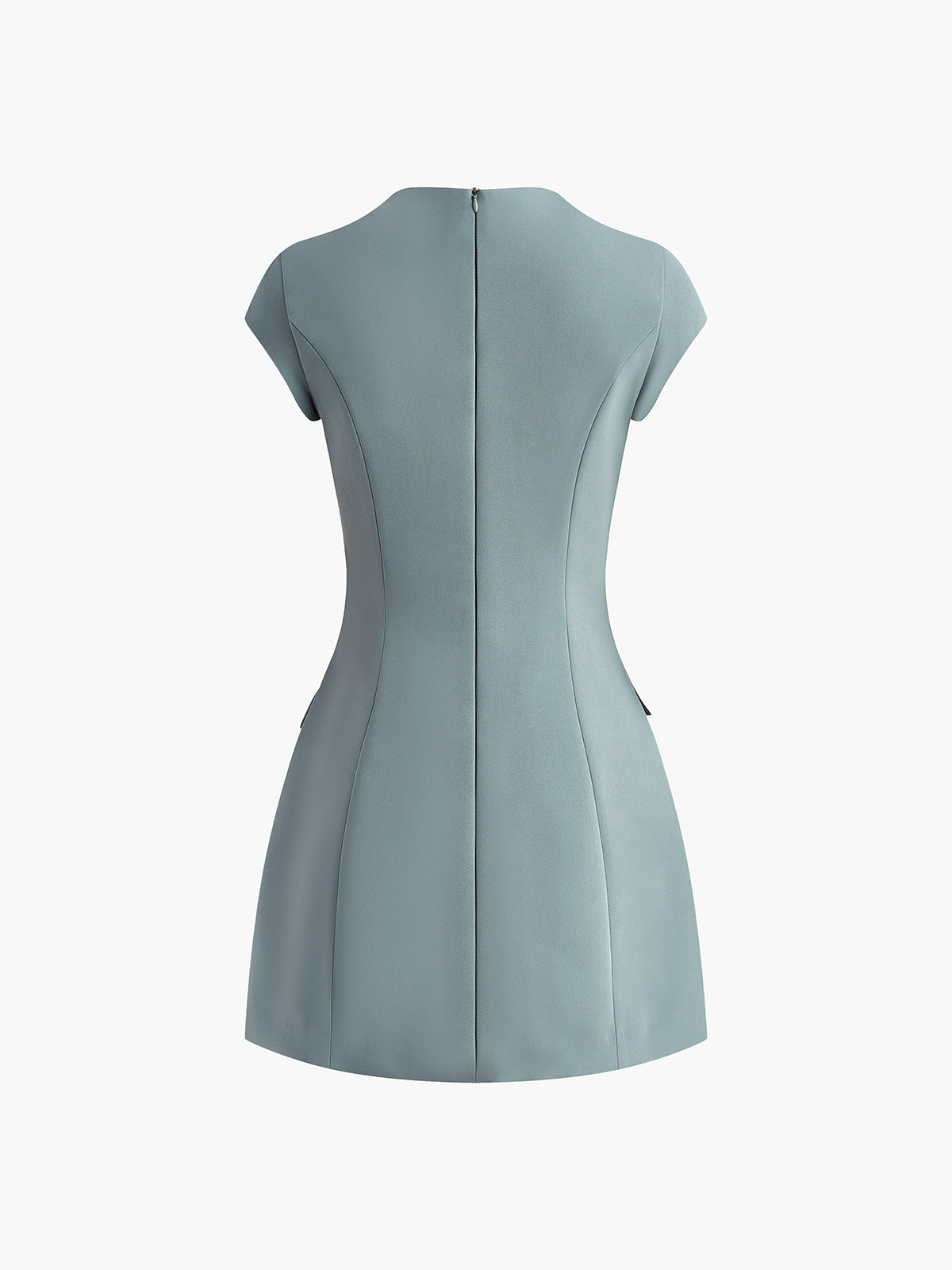 Women's round neck waist-slim dress