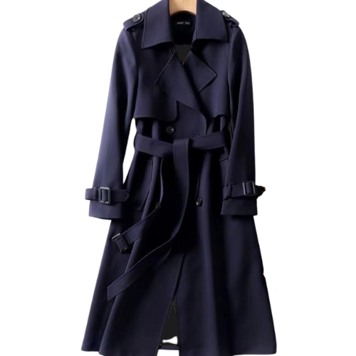 Women's mid-length trench coat