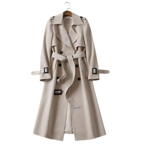 Women's mid-length trench coat