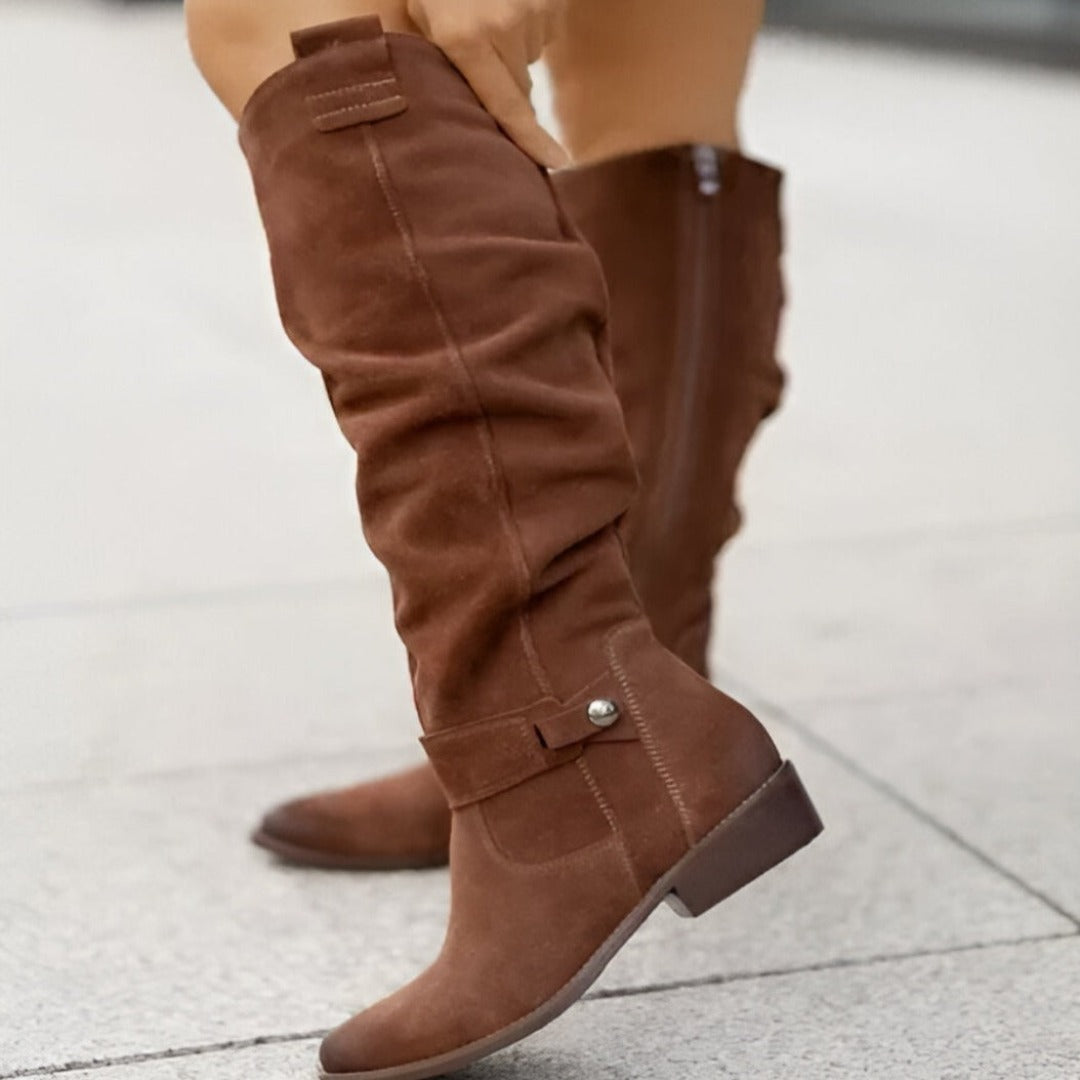 Casual plush boots for cozy outings