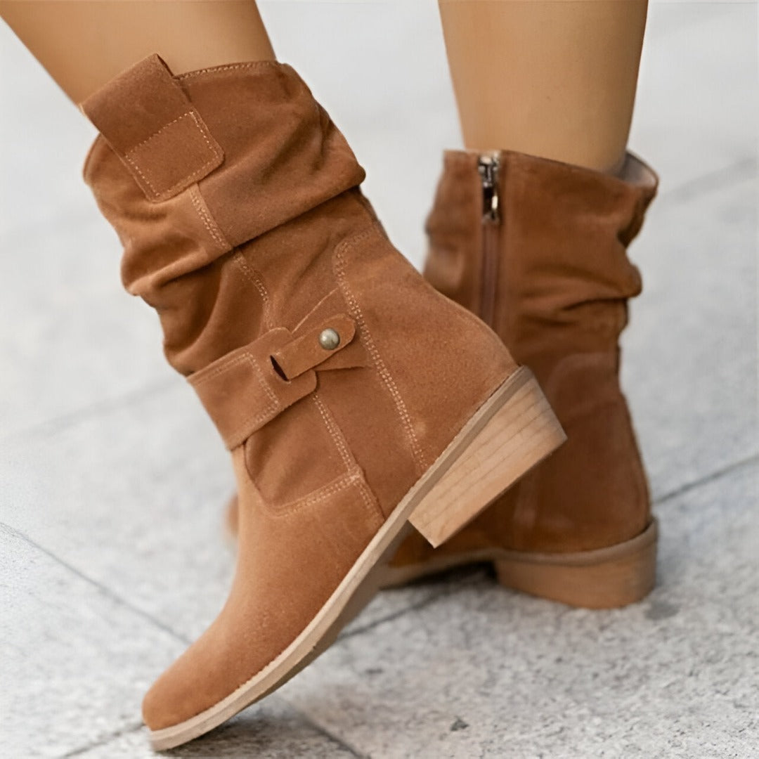 Casual plush boots for cozy outings