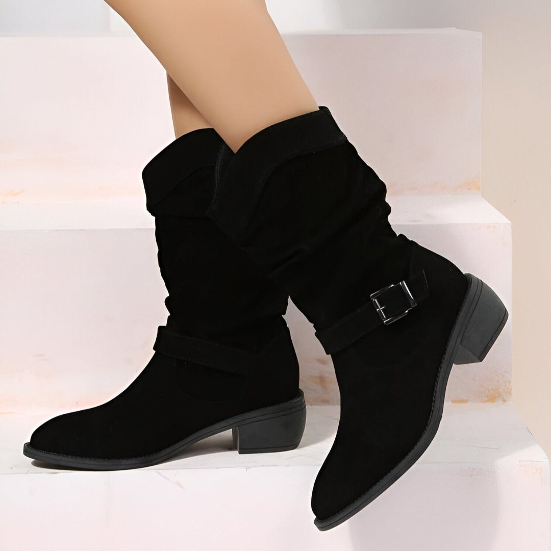 Casual plush boots for cozy outings