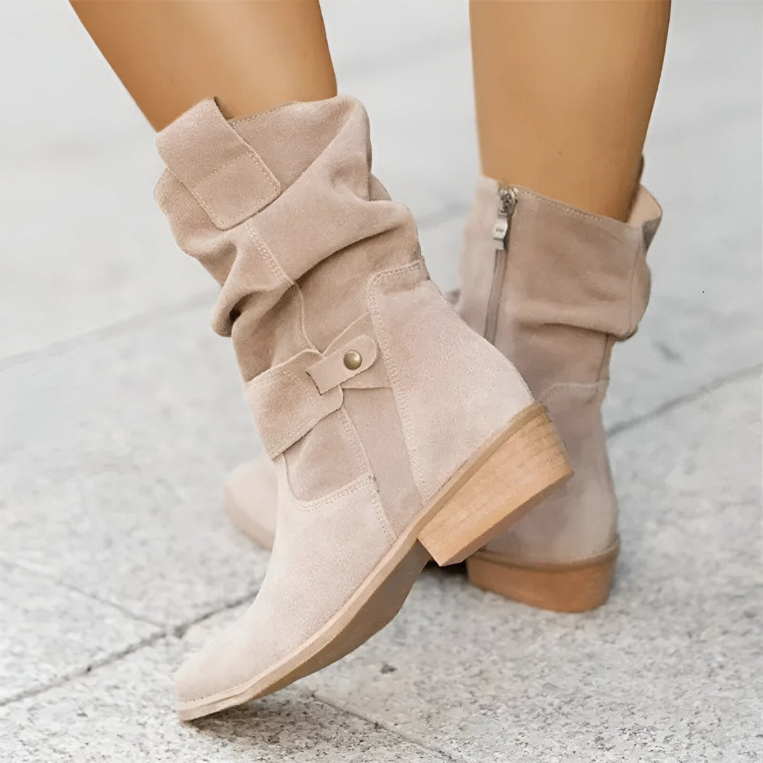 Casual plush boots for cozy outings
