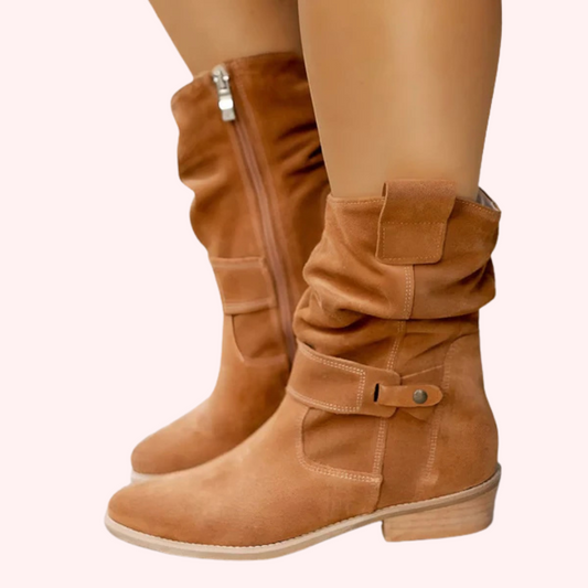 Casual plush boots for cozy outings