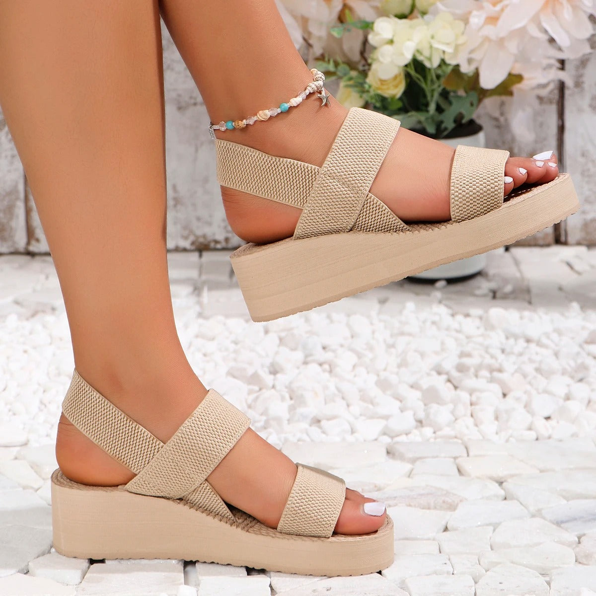 Chic and comfortable high heel sandals for women